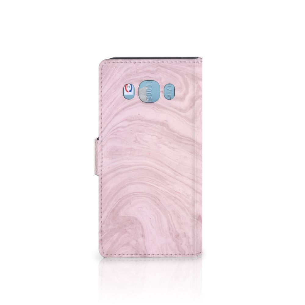 Samsung Galaxy J5 2016 Bookcase Marble Pink - Origineel Cadeau Vriendin