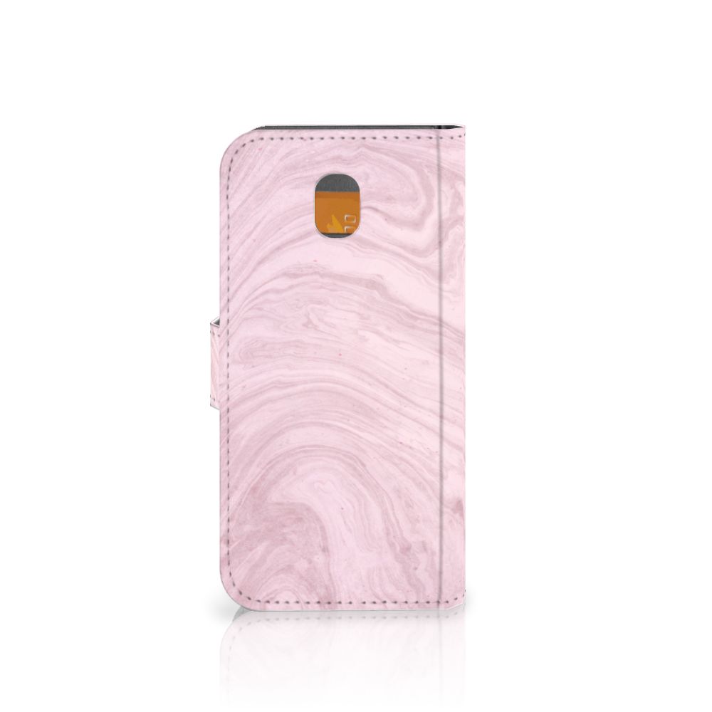 Samsung Galaxy J5 2017 Bookcase Marble Pink - Origineel Cadeau Vriendin