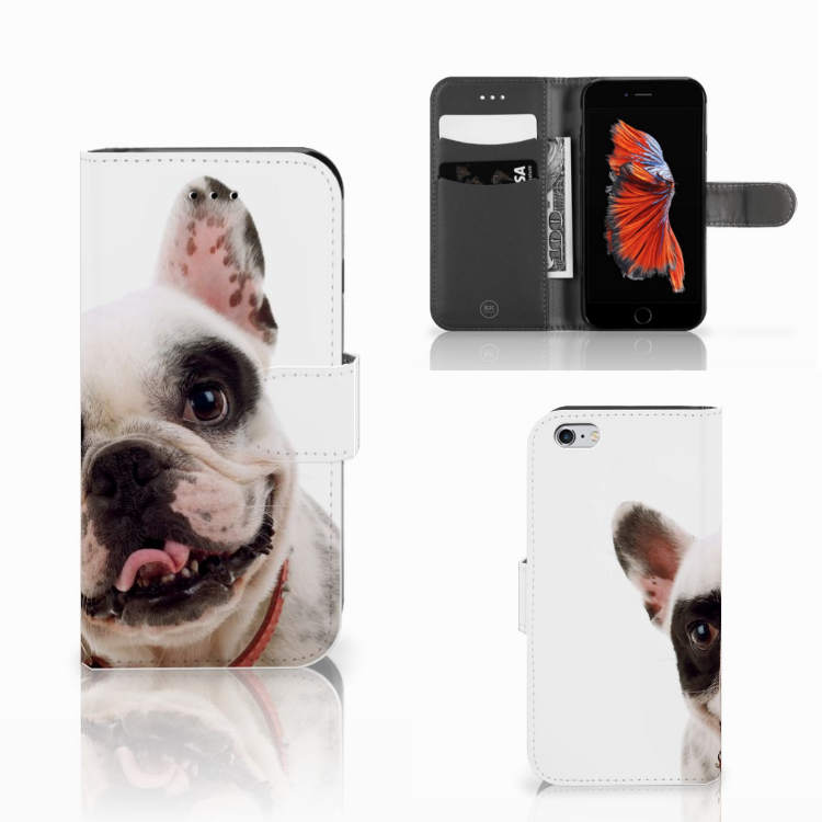 Apple iPhone 6 | 6s Uniek Boekhoesje Franse Bulldog