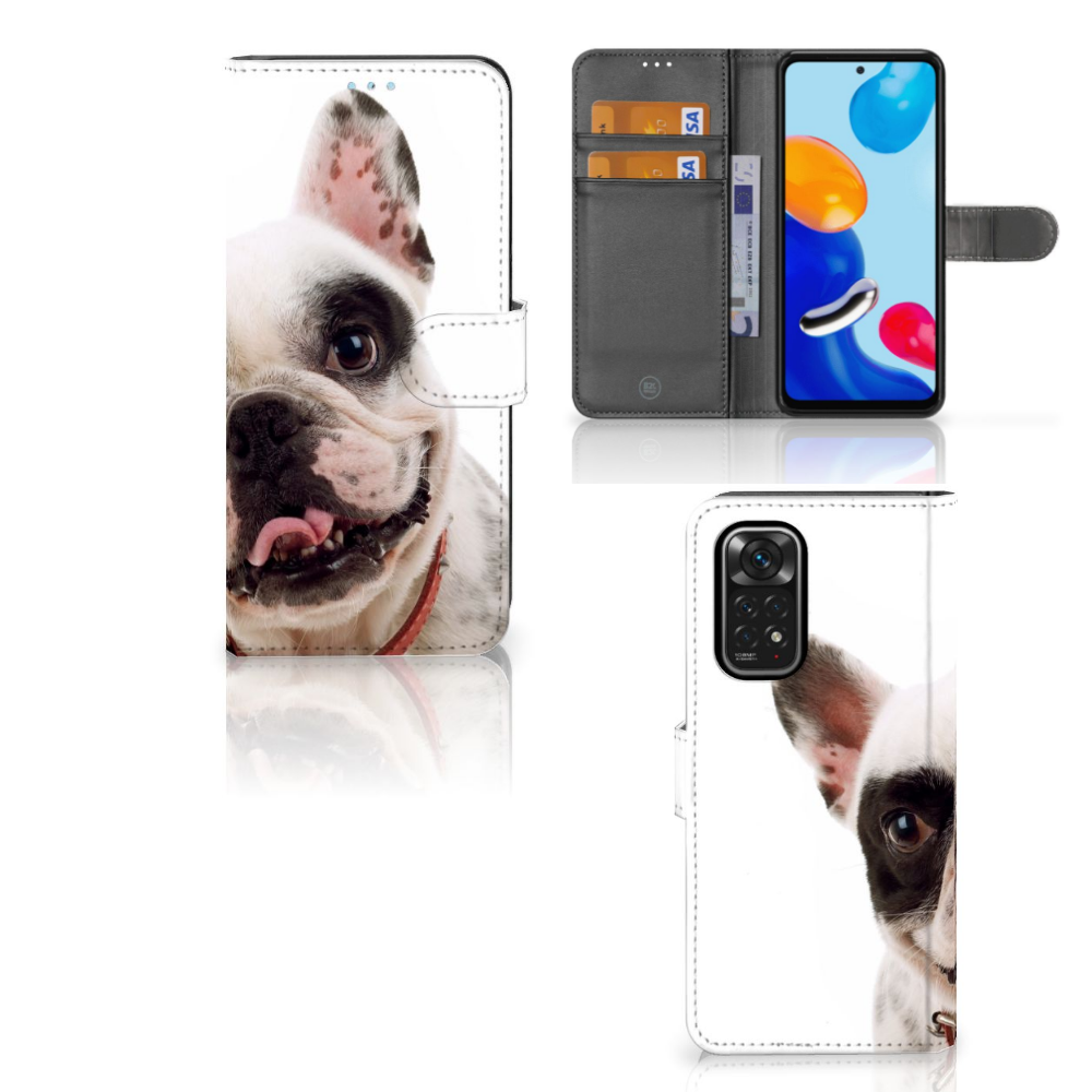 Xiaomi Redmi Note 11/11S Telefoonhoesje met Pasjes Franse Bulldog