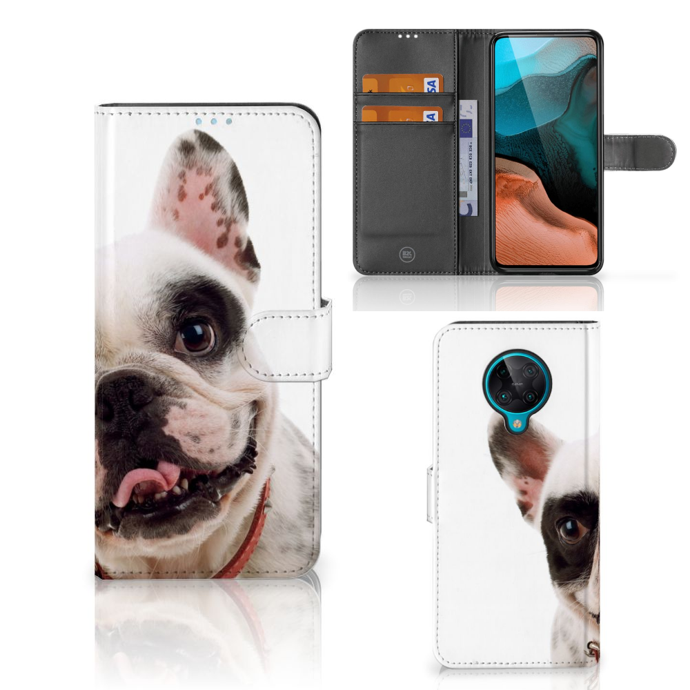 Xiaomi Poco F2 Pro Telefoonhoesje met Pasjes Franse Bulldog
