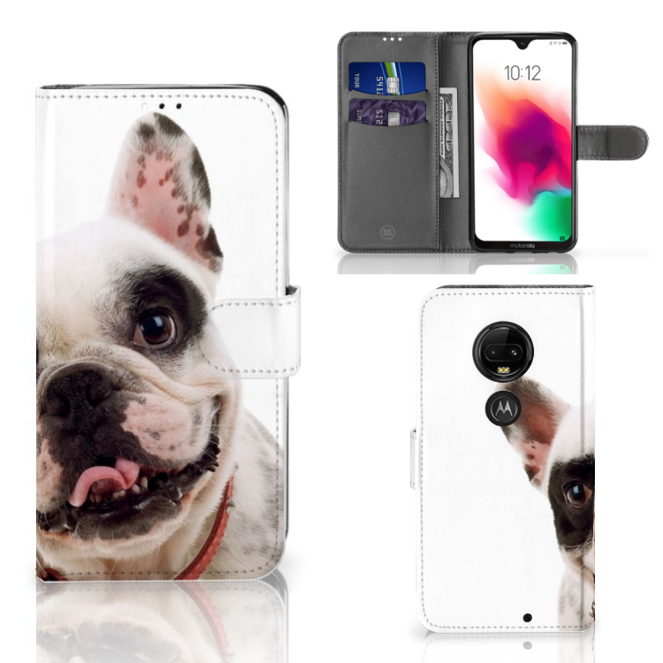 Motorola Moto G7 | G7 Plus Telefoonhoesje met Pasjes Franse Bulldog