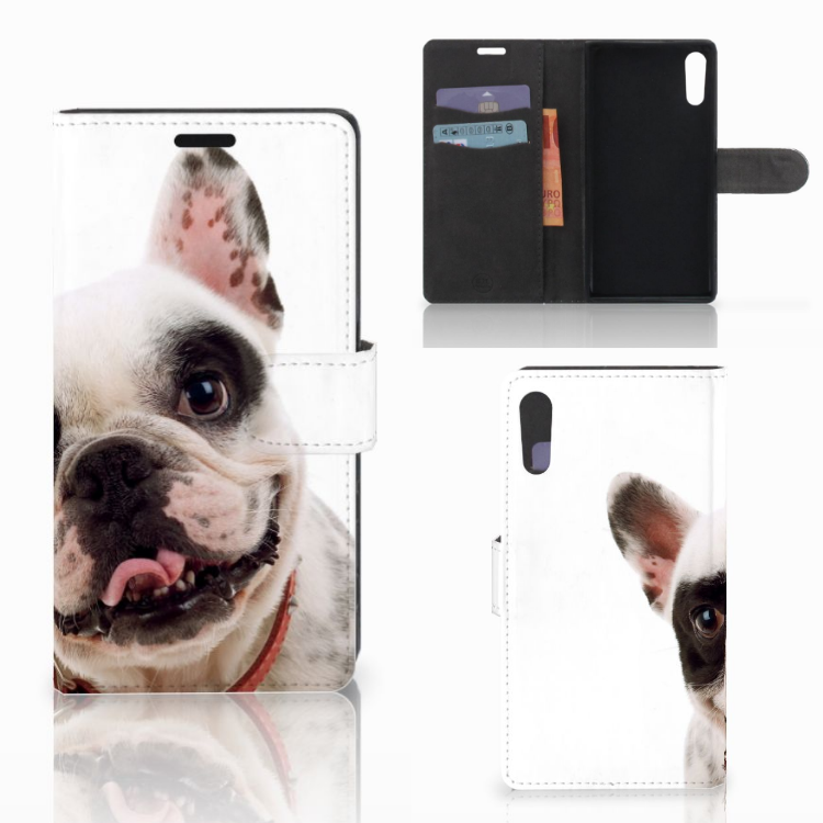 Sony Xperia XZ | Sony Xperia XZs Telefoonhoesje met Pasjes Franse Bulldog