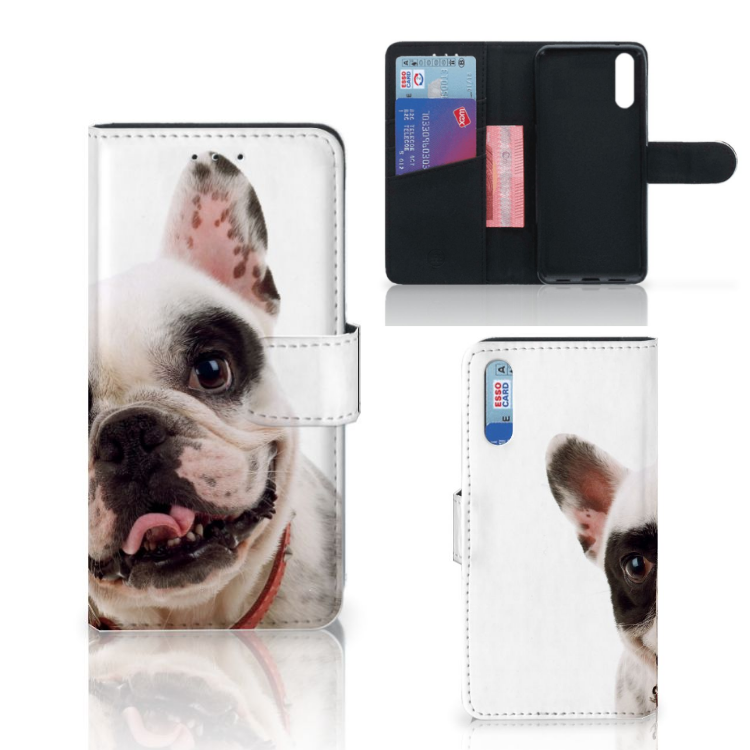 Huawei P20 Telefoonhoesje met Pasjes Franse Bulldog