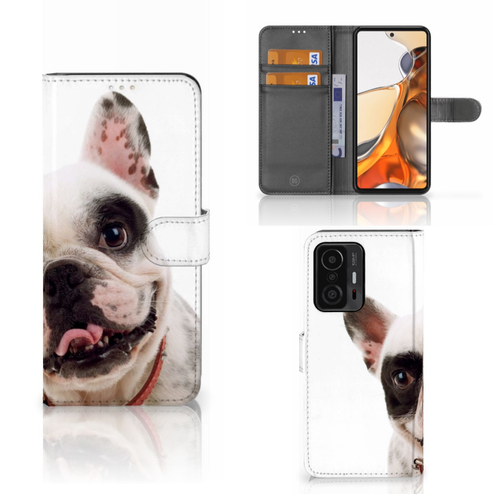 Xiaomi 11T | 11T Pro Telefoonhoesje met Pasjes Franse Bulldog