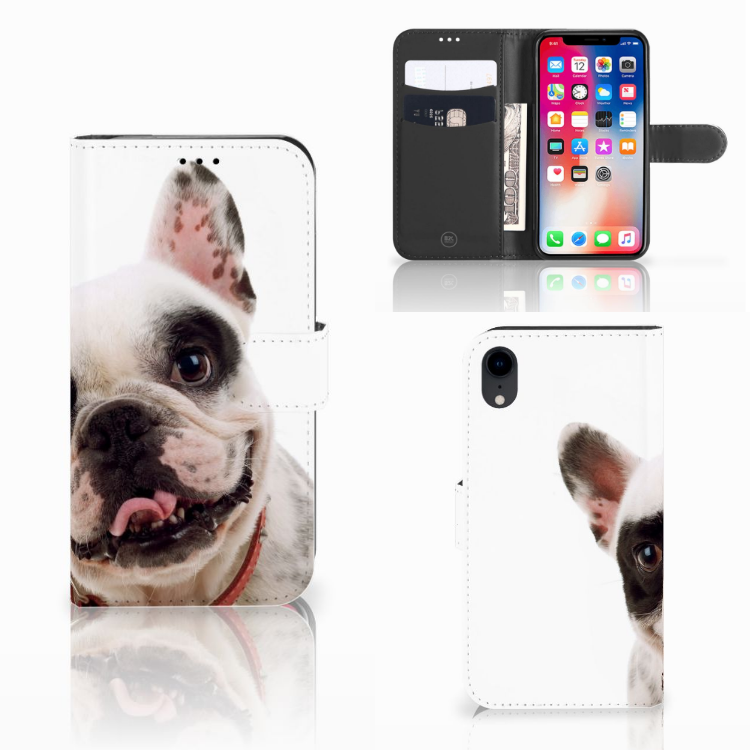 Apple iPhone Xr Uniek Boekhoesje Franse Bulldog