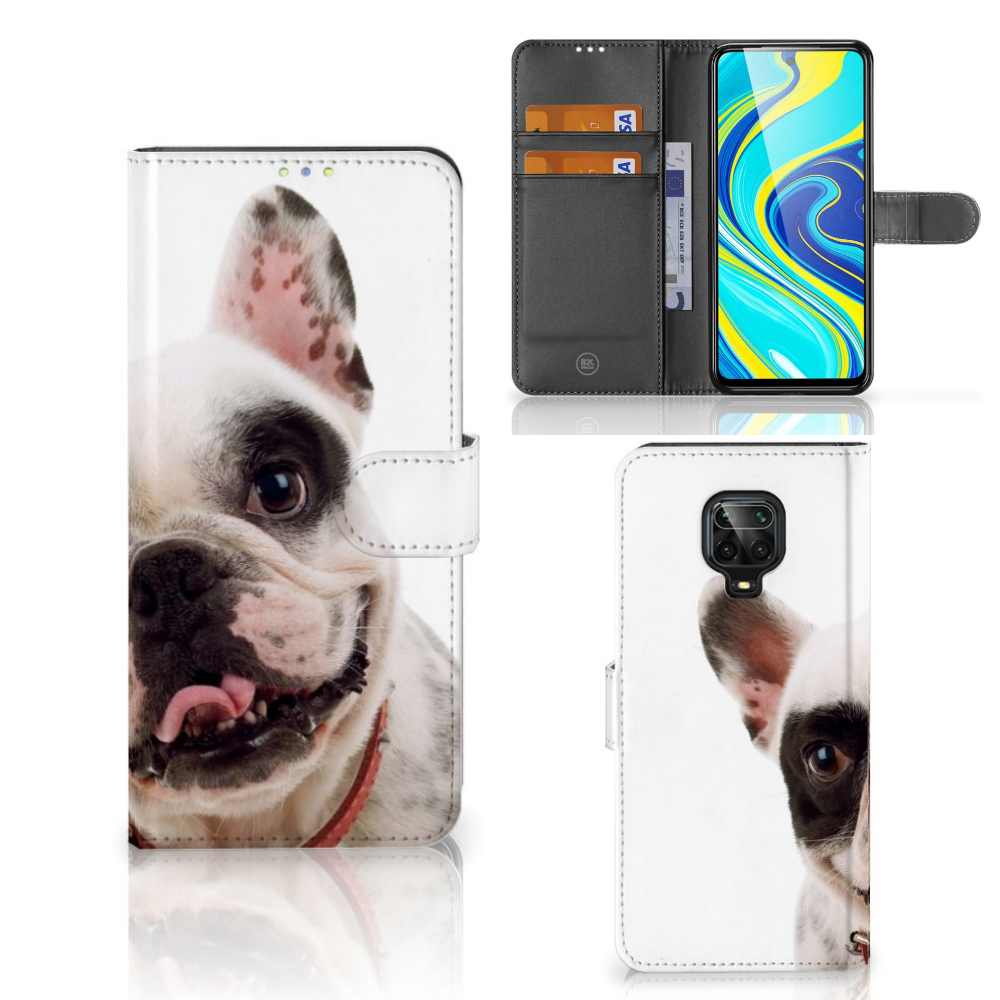 Xiaomi Redmi Note 9 Pro | Note 9S Telefoonhoesje met Pasjes Franse Bulldog