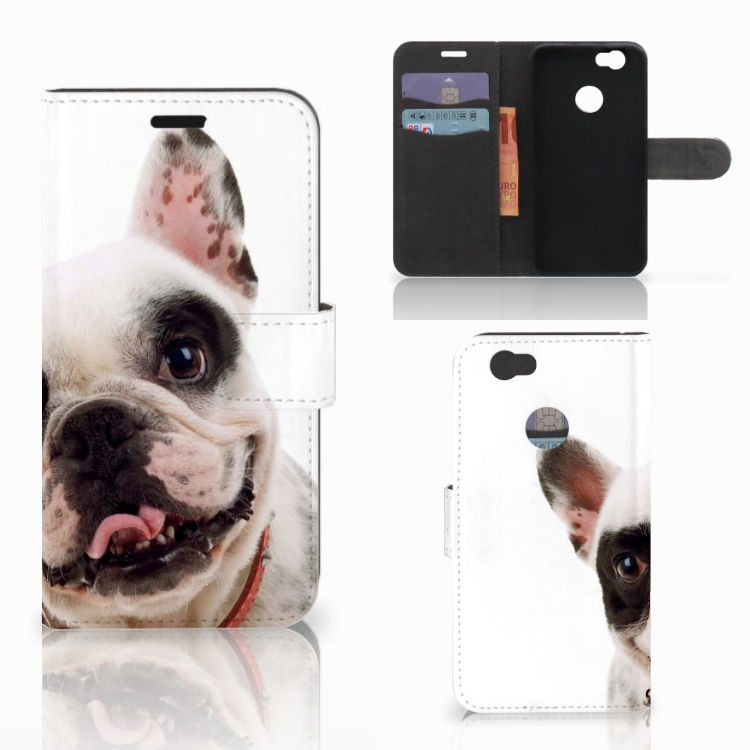 Huawei Nova Telefoonhoesje met Pasjes Franse Bulldog