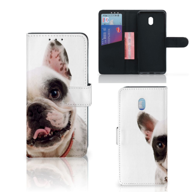 Xiaomi Redmi 8A Telefoonhoesje met Pasjes Franse Bulldog