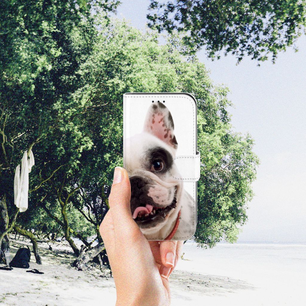 Apple iPhone 11 Pro Telefoonhoesje met Pasjes Franse Bulldog