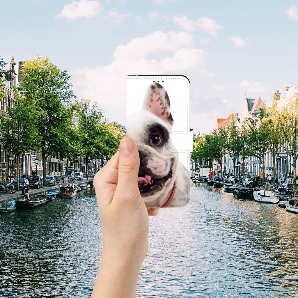 Samsung Galaxy A30 Telefoonhoesje met Pasjes Franse Bulldog