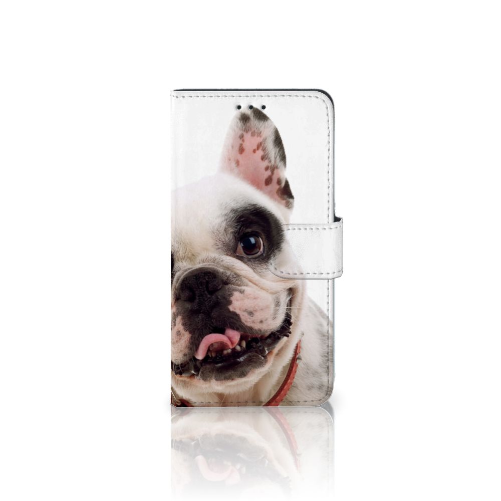 Huawei P10 Lite Telefoonhoesje met Pasjes Franse Bulldog