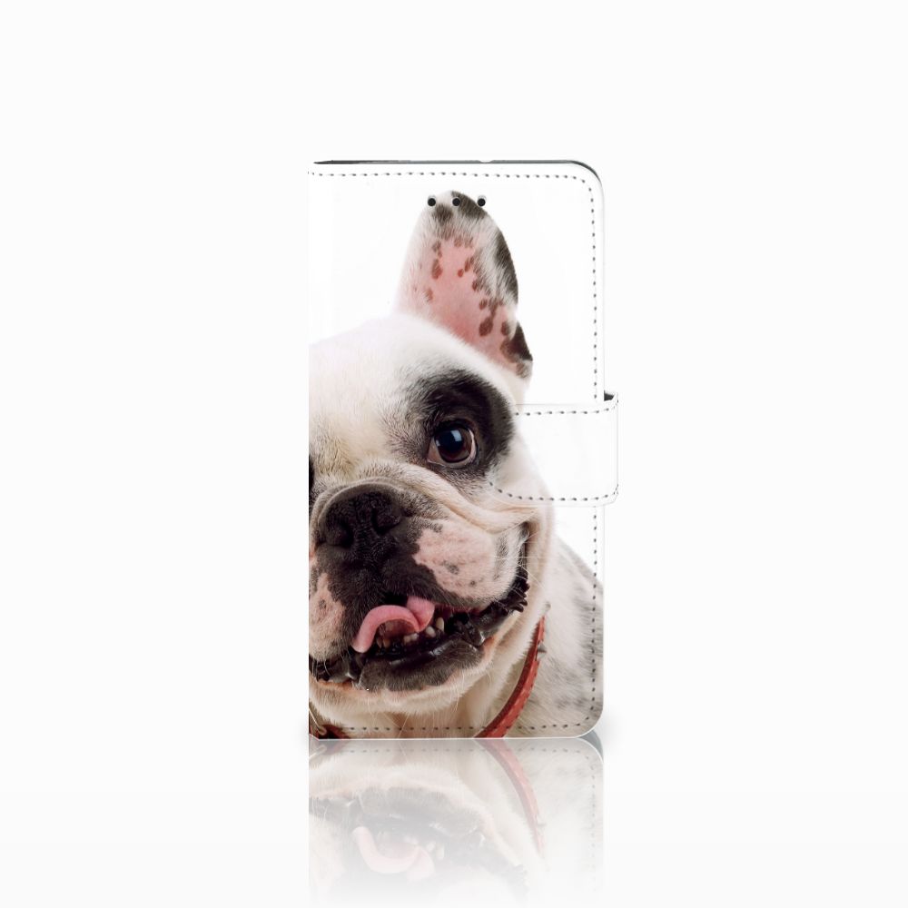 Motorola Moto G7 Play Telefoonhoesje met Pasjes Franse Bulldog