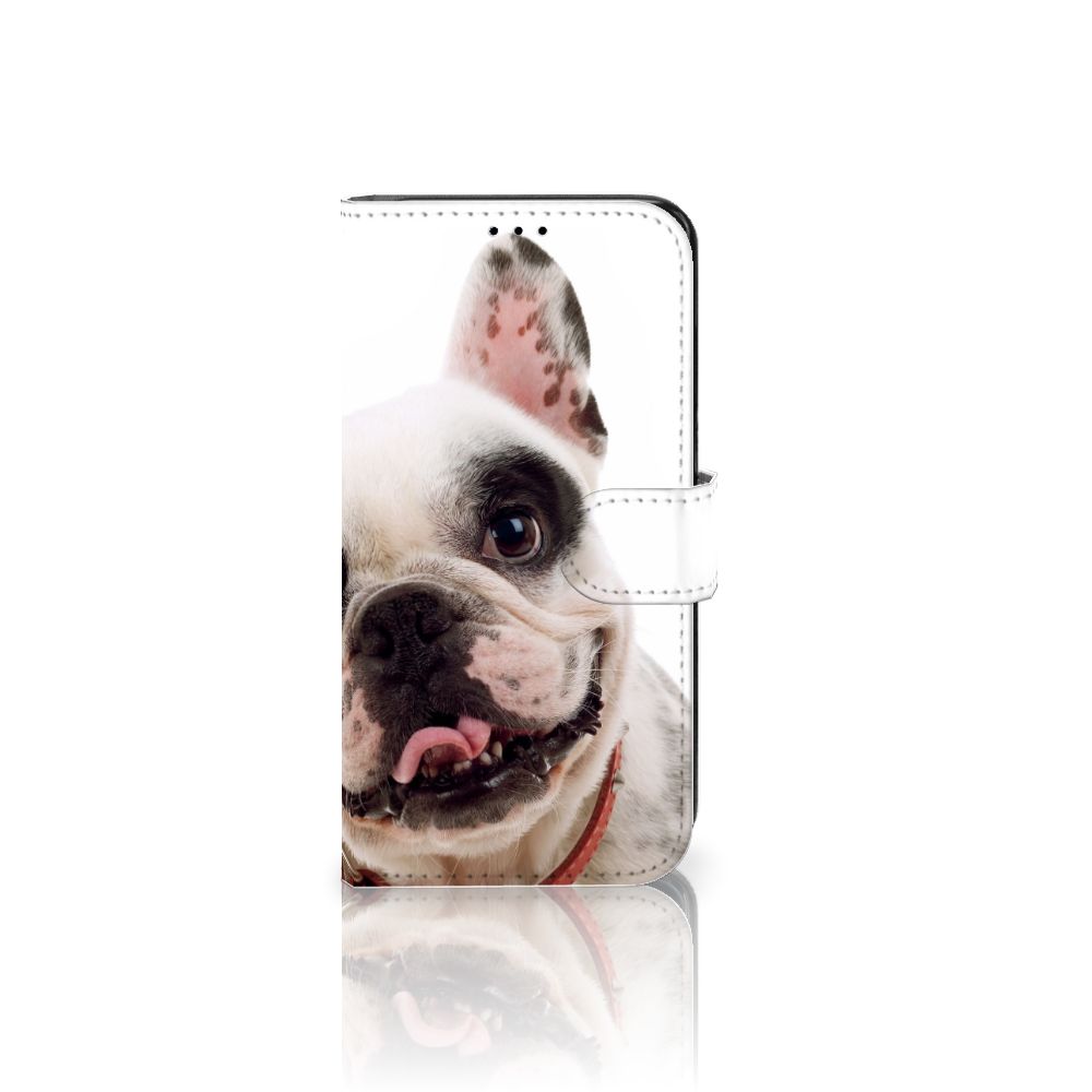 Samsung Galaxy S7 Edge Telefoonhoesje met Pasjes Franse Bulldog