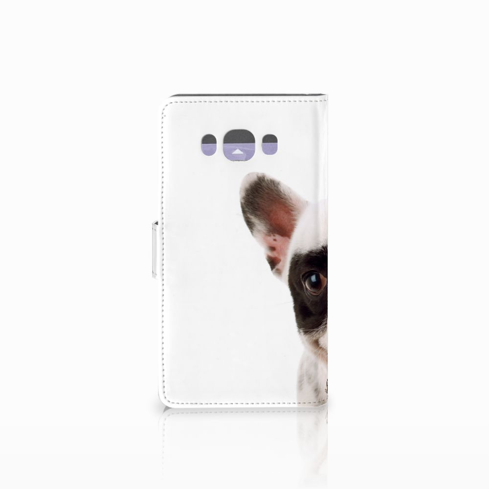 Samsung Galaxy J7 2016 Telefoonhoesje met Pasjes Franse Bulldog