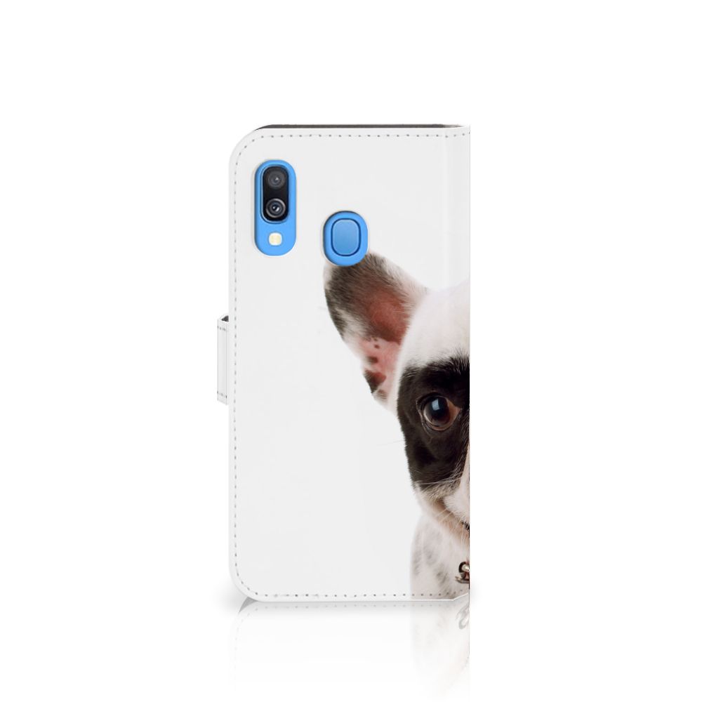 Samsung Galaxy A40 Telefoonhoesje met Pasjes Franse Bulldog