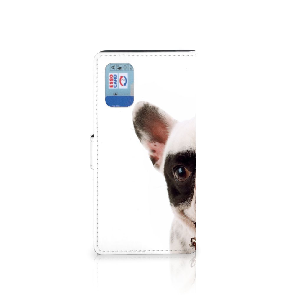 Samsung Galaxy A02s | M02s Telefoonhoesje met Pasjes Franse Bulldog