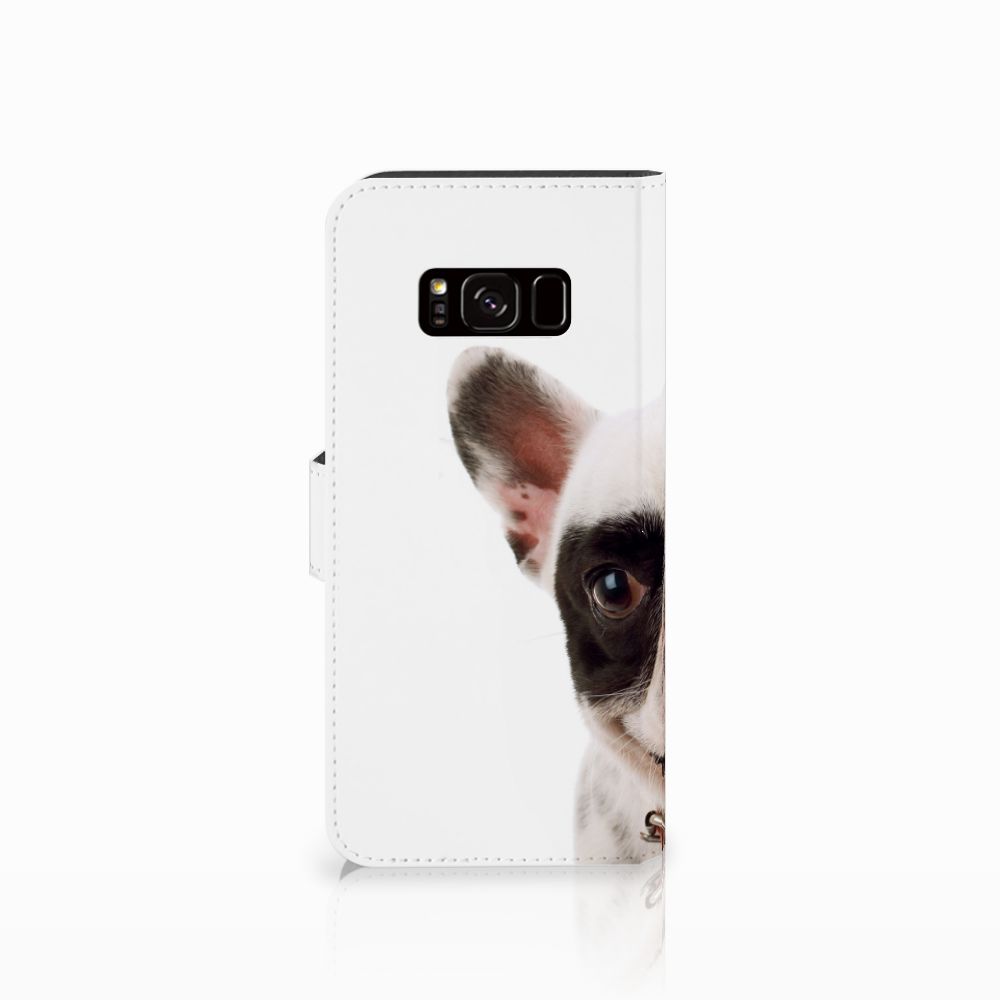 Samsung Galaxy S8 Telefoonhoesje met Pasjes Franse Bulldog