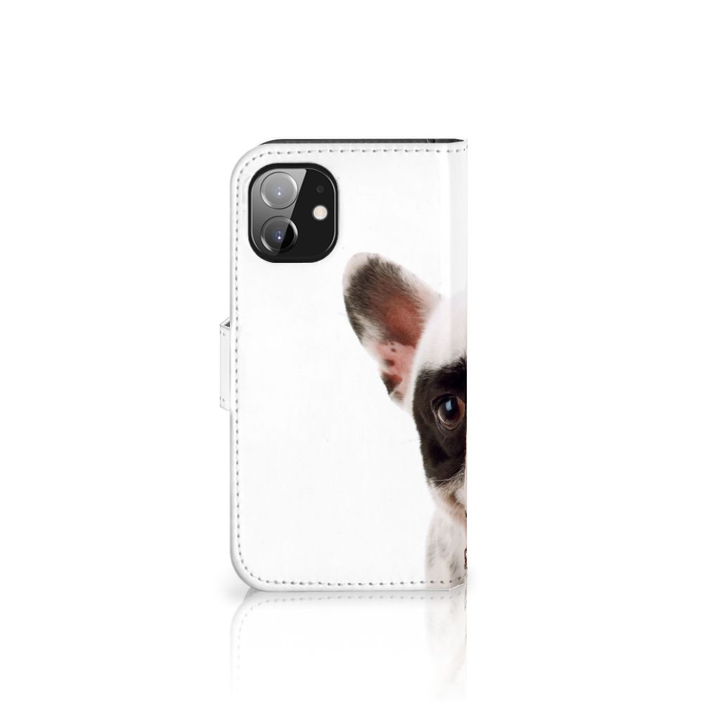 Apple iPhone 12 Mini Telefoonhoesje met Pasjes Franse Bulldog