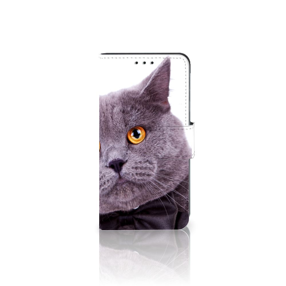 Samsung Galaxy A3 2017 Telefoonhoesje met Pasjes Kat