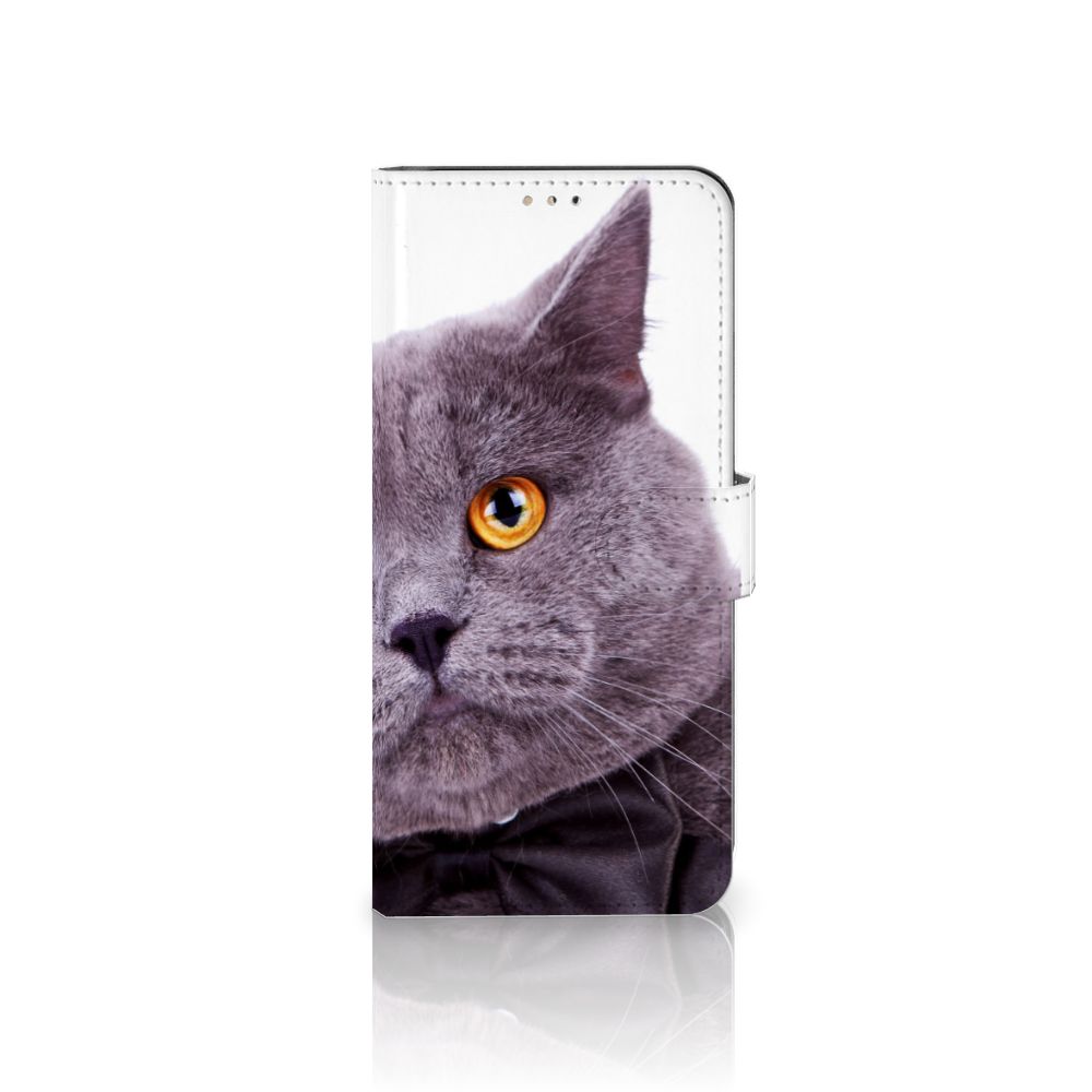 Samsung Galaxy A42 5G Telefoonhoesje met Pasjes Kat
