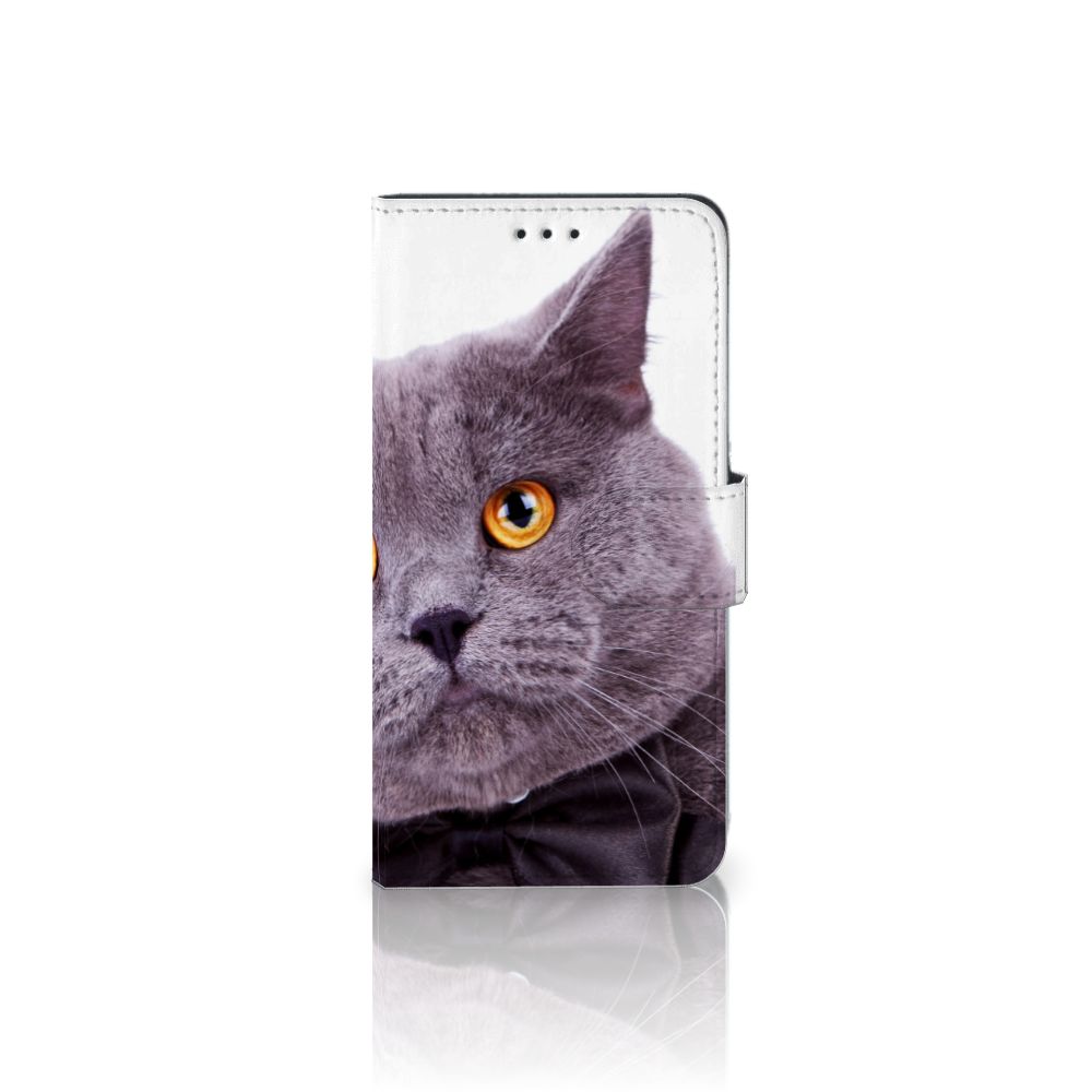 Huawei P10 Lite Telefoonhoesje met Pasjes Kat