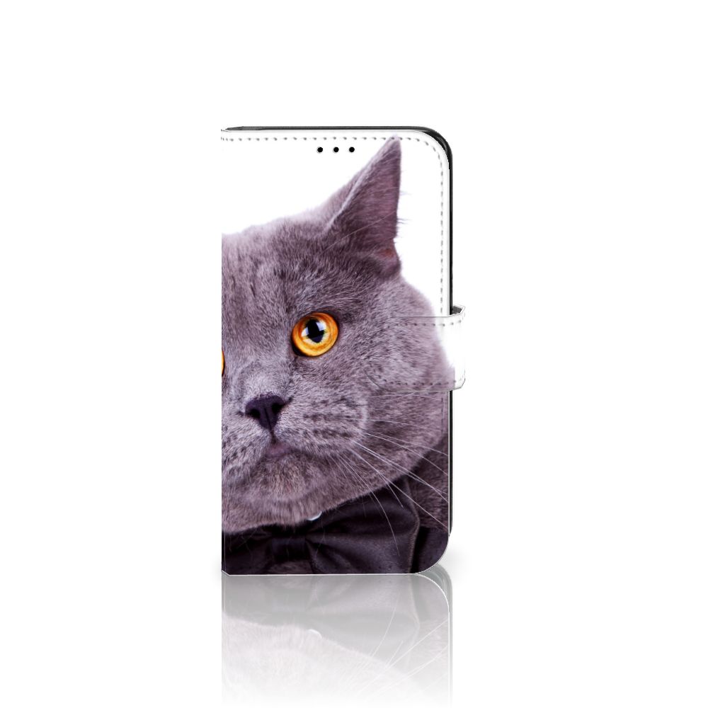 Samsung Galaxy S7 Edge Telefoonhoesje met Pasjes Kat