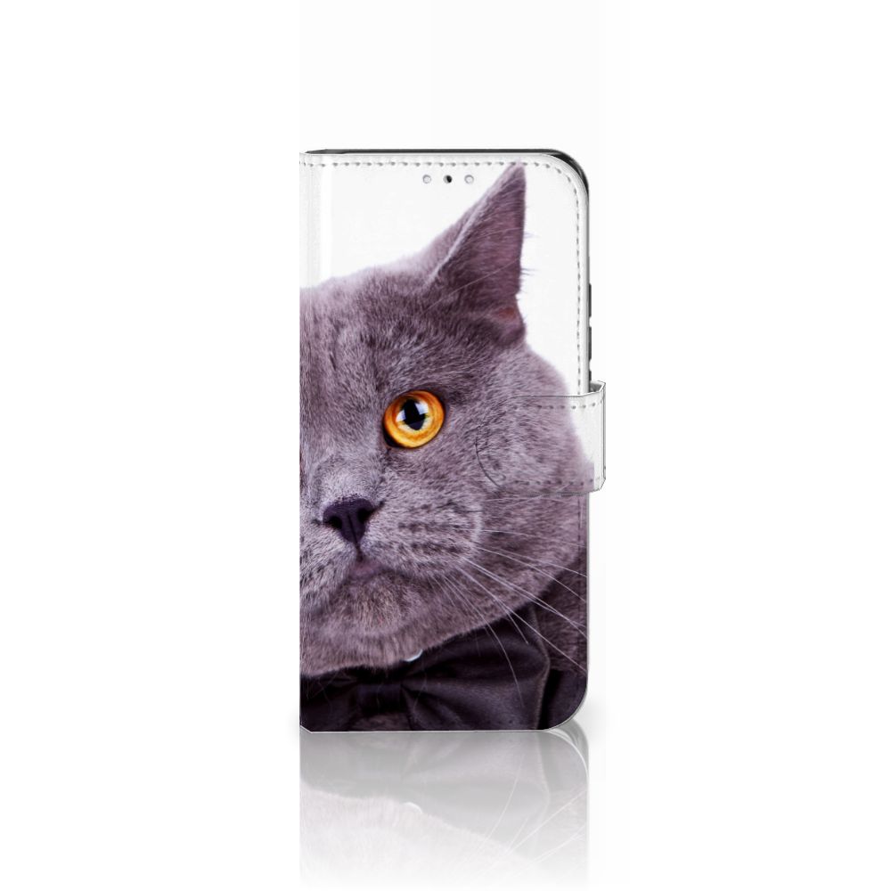 Samsung Galaxy S22 Telefoonhoesje met Pasjes Kat