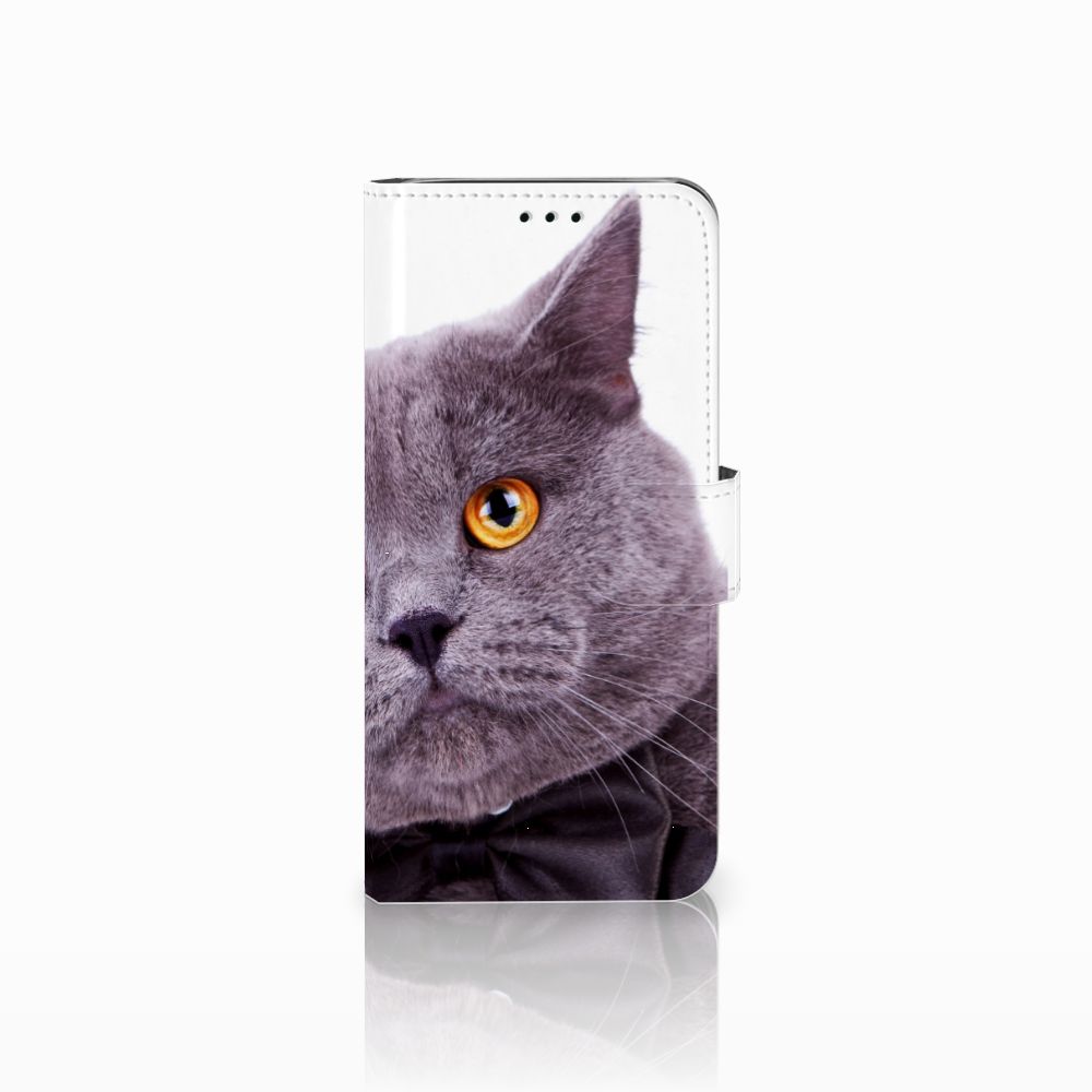 Samsung Galaxy J6 2018 Telefoonhoesje met Pasjes Kat