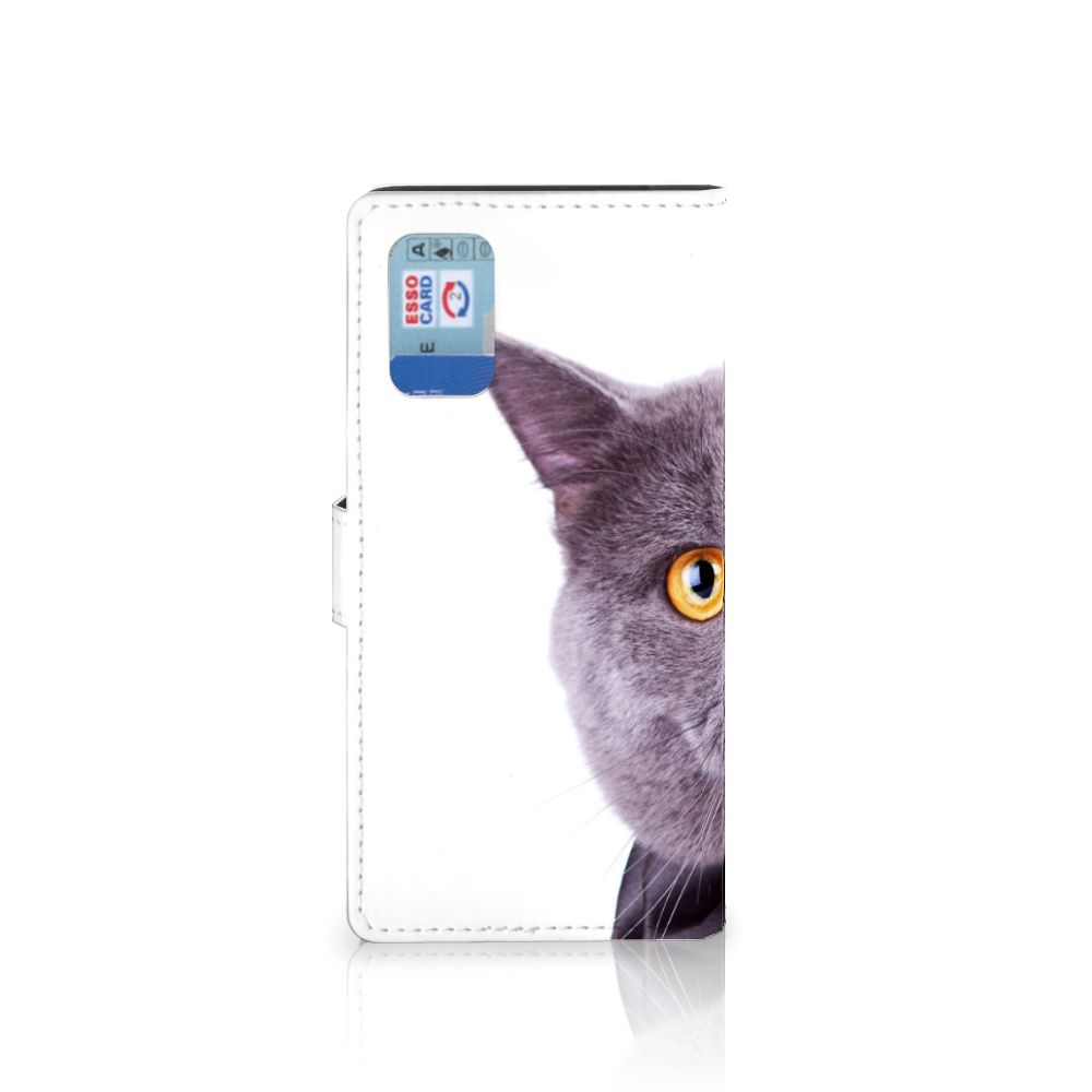Samsung Galaxy A02s | M02s Telefoonhoesje met Pasjes Kat