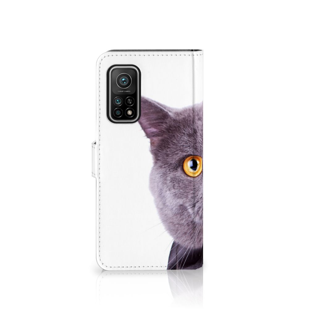 Xiaomi Mi 10T Pro | Mi 10T Telefoonhoesje met Pasjes Kat