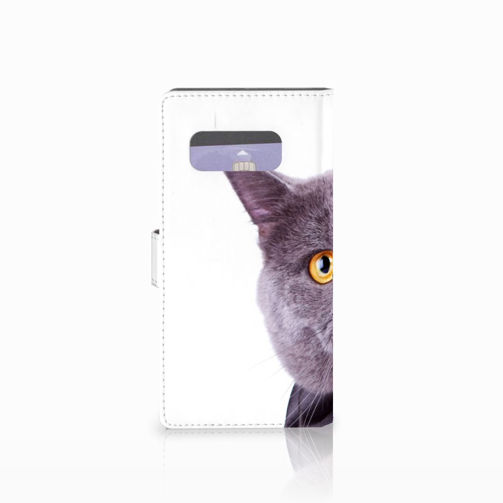 Samsung Galaxy Note 8 Telefoonhoesje met Pasjes Kat