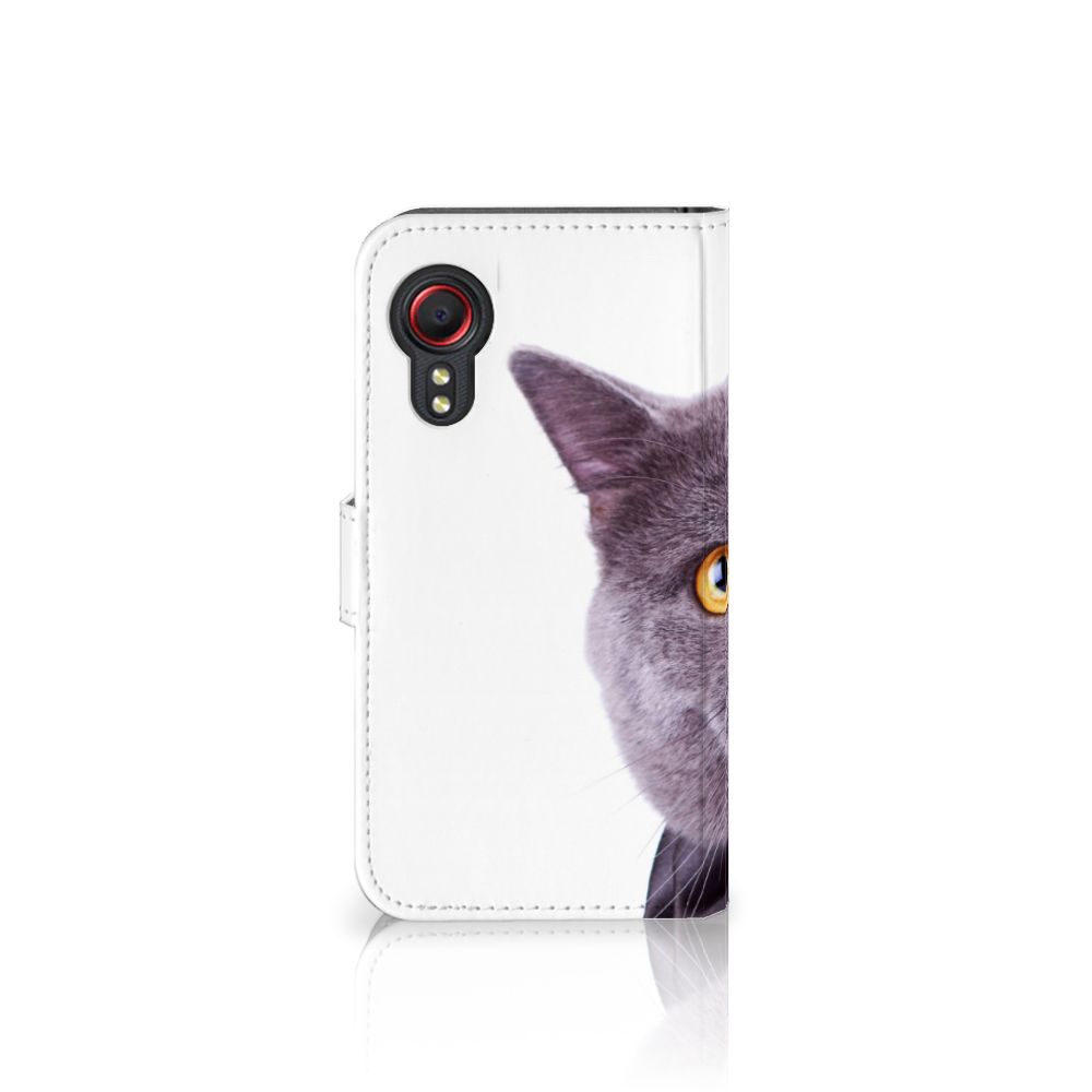 Samsung Galaxy Xcover 5 Telefoonhoesje met Pasjes Kat
