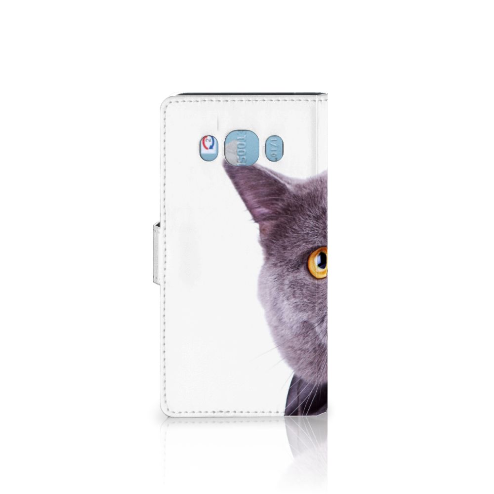 Samsung Galaxy J5 2016 Telefoonhoesje met Pasjes Kat