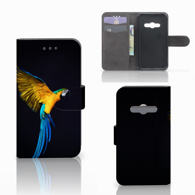 Samsung Galaxy Xcover 3 | Xcover 3 VE Telefoonhoesje met Pasjes Papegaai