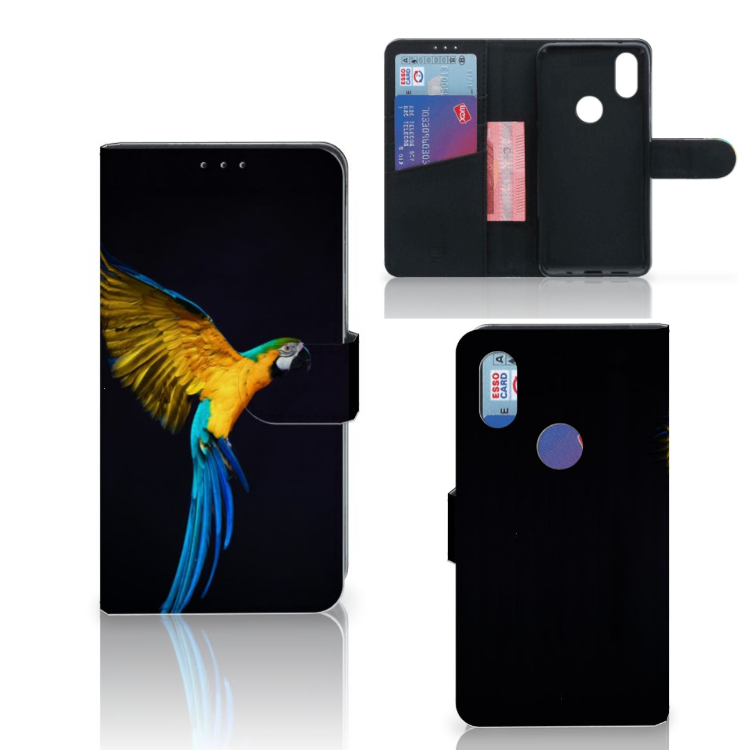 Xiaomi Mi Mix 2s Telefoonhoesje met Pasjes Papegaai