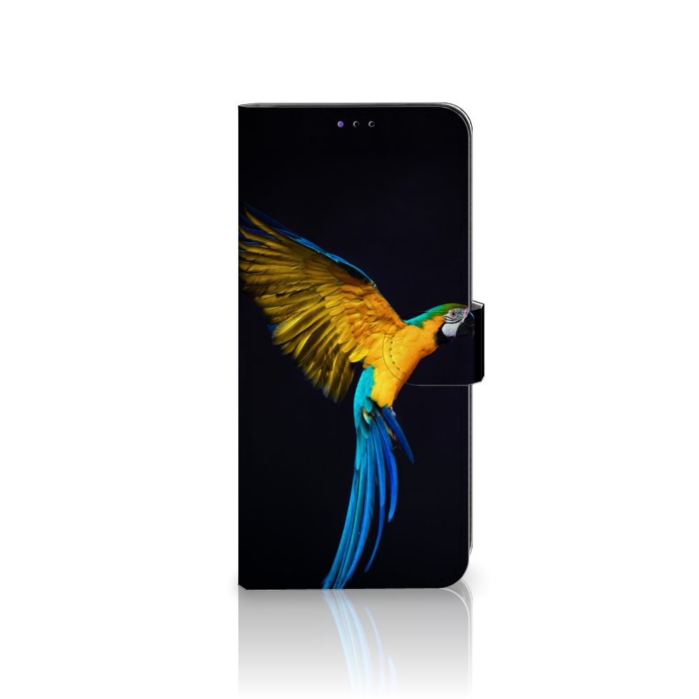 Samsung Galaxy A22 5G Telefoonhoesje met Pasjes Papegaai