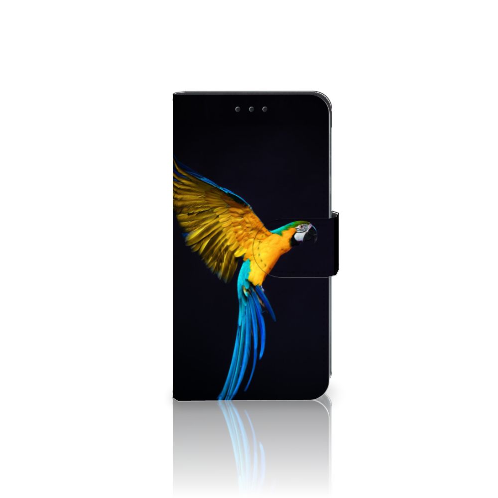 Samsung Galaxy A3 2017 Telefoonhoesje met Pasjes Papegaai