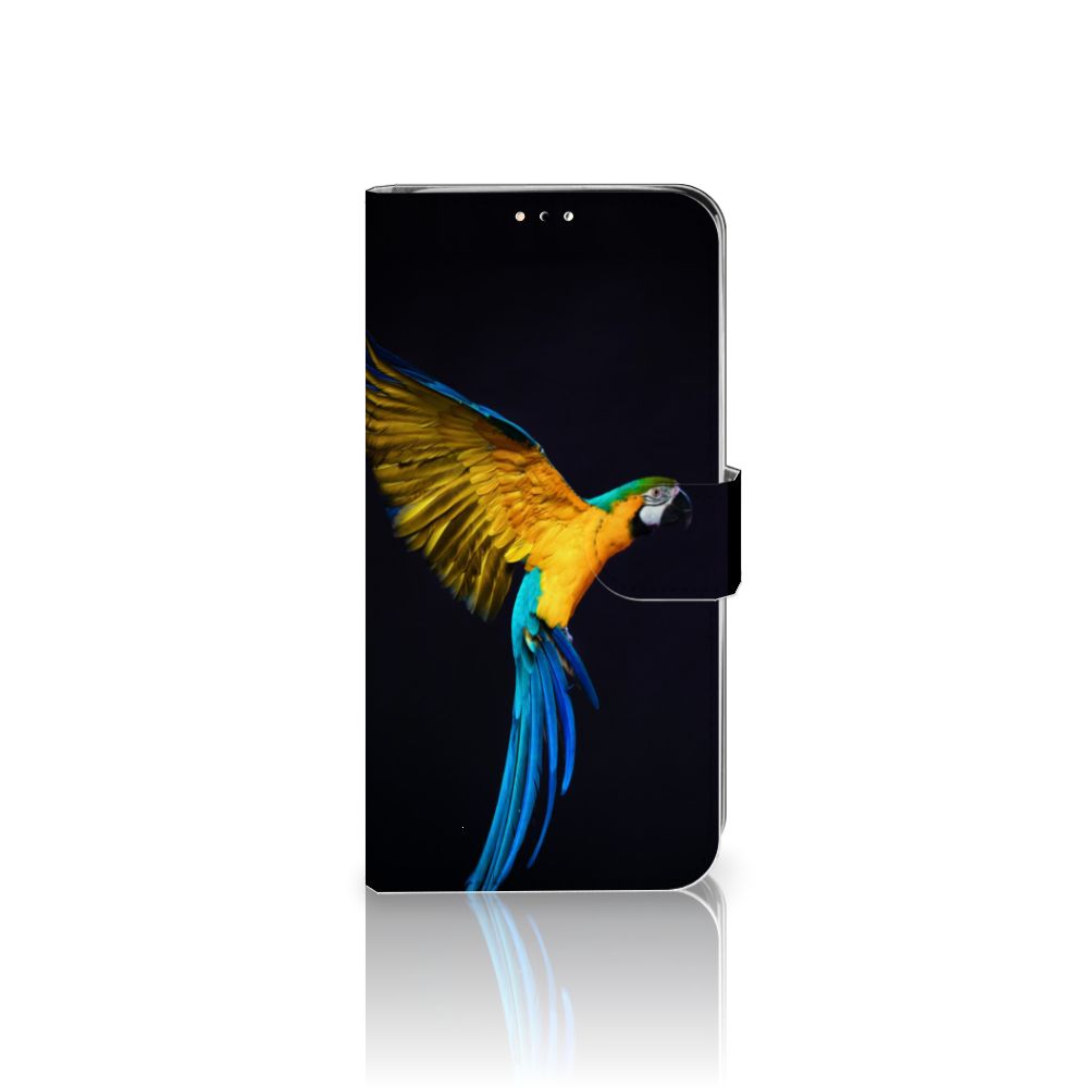 Huawei Y6 (2019) Telefoonhoesje met Pasjes Papegaai