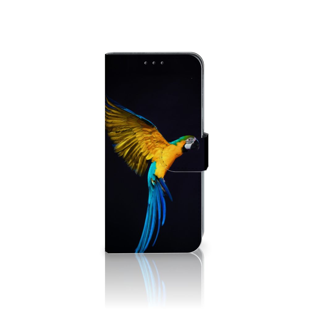 Samsung Galaxy M10 Telefoonhoesje met Pasjes Papegaai