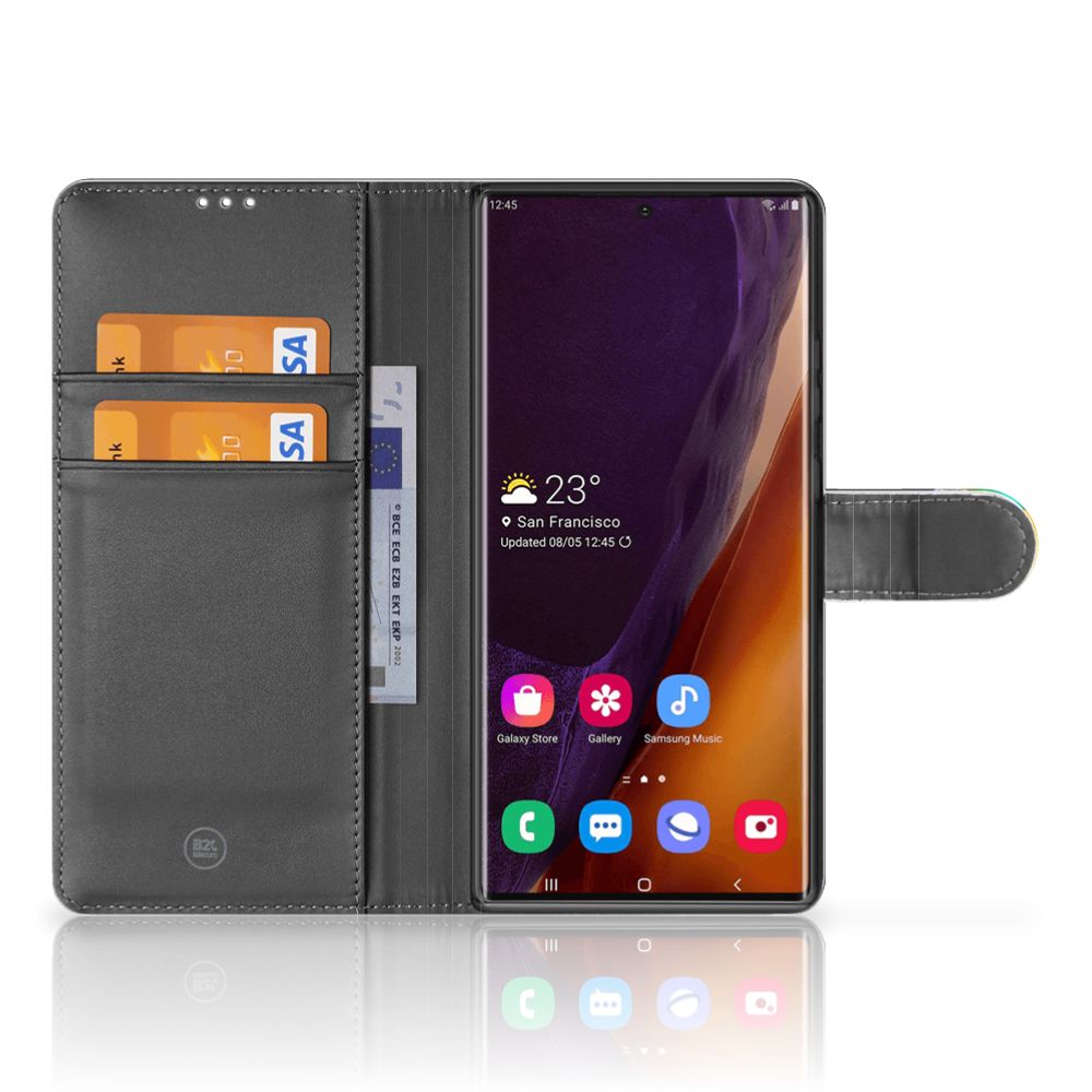 Samsung Galaxy Note20 Ultra Telefoonhoesje met Pasjes Papegaai