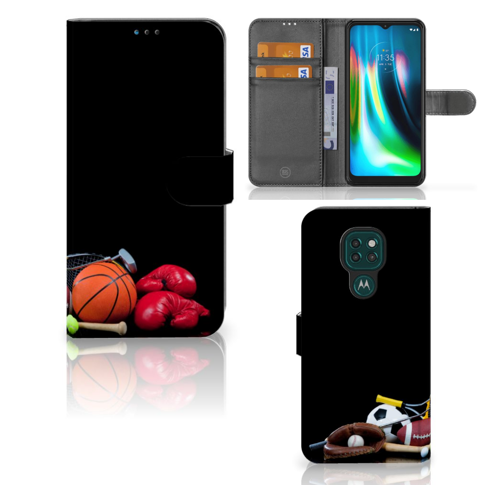 Motorola Moto G9 Play | E7 Plus Wallet Case met Pasjes Sports