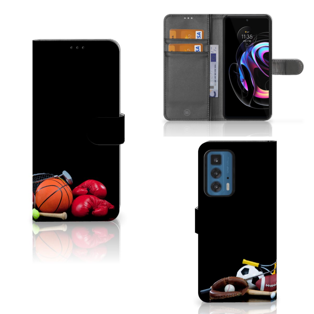Motorola Edge 20 Pro Wallet Case met Pasjes Sports