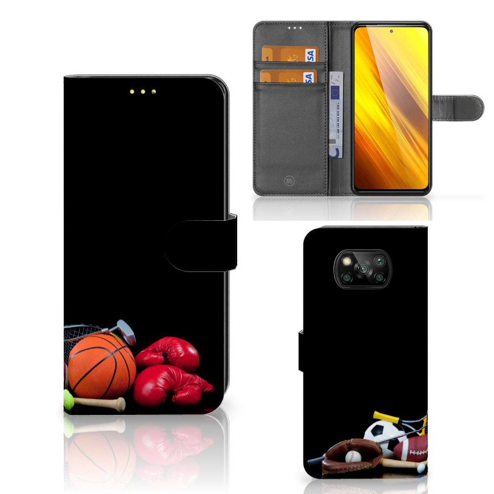 Xiaomi Poco X3 | Poco X3 Pro Wallet Case met Pasjes Sports