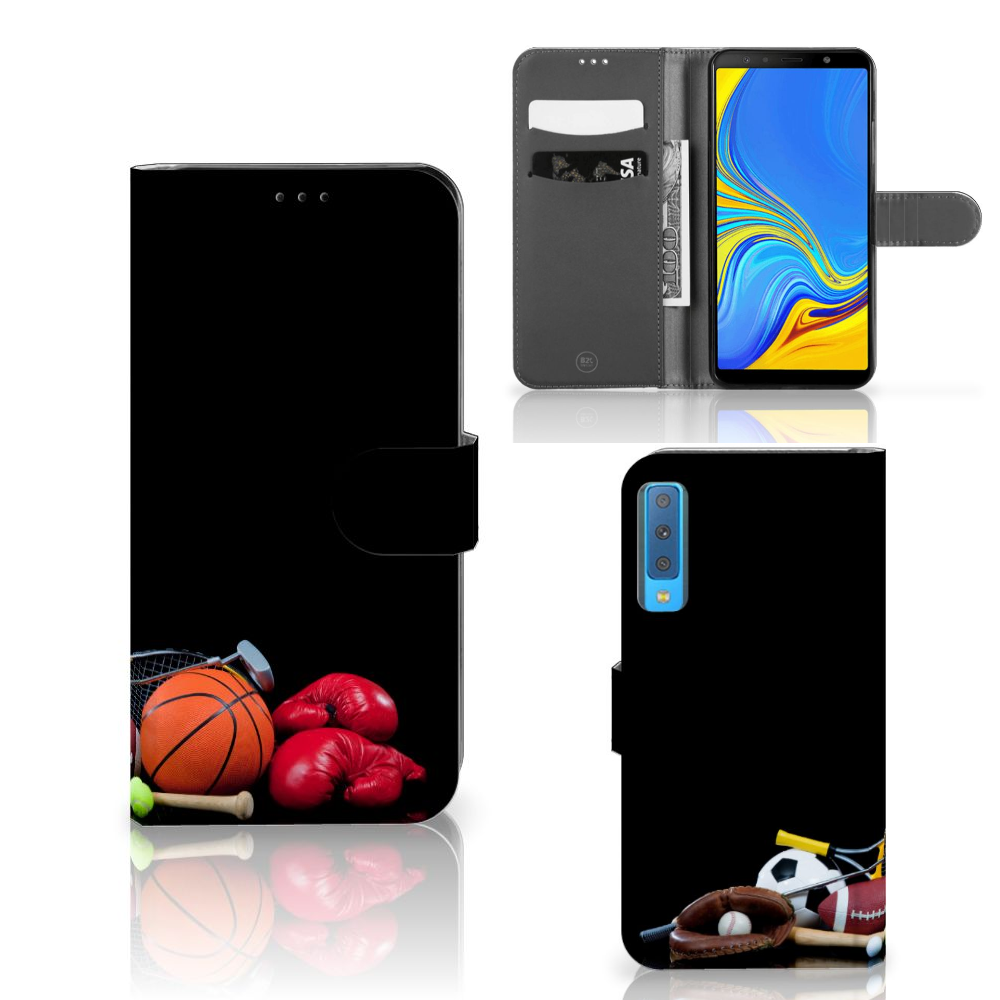 Samsung Galaxy A7 (2018) Wallet Case met Pasjes Sports