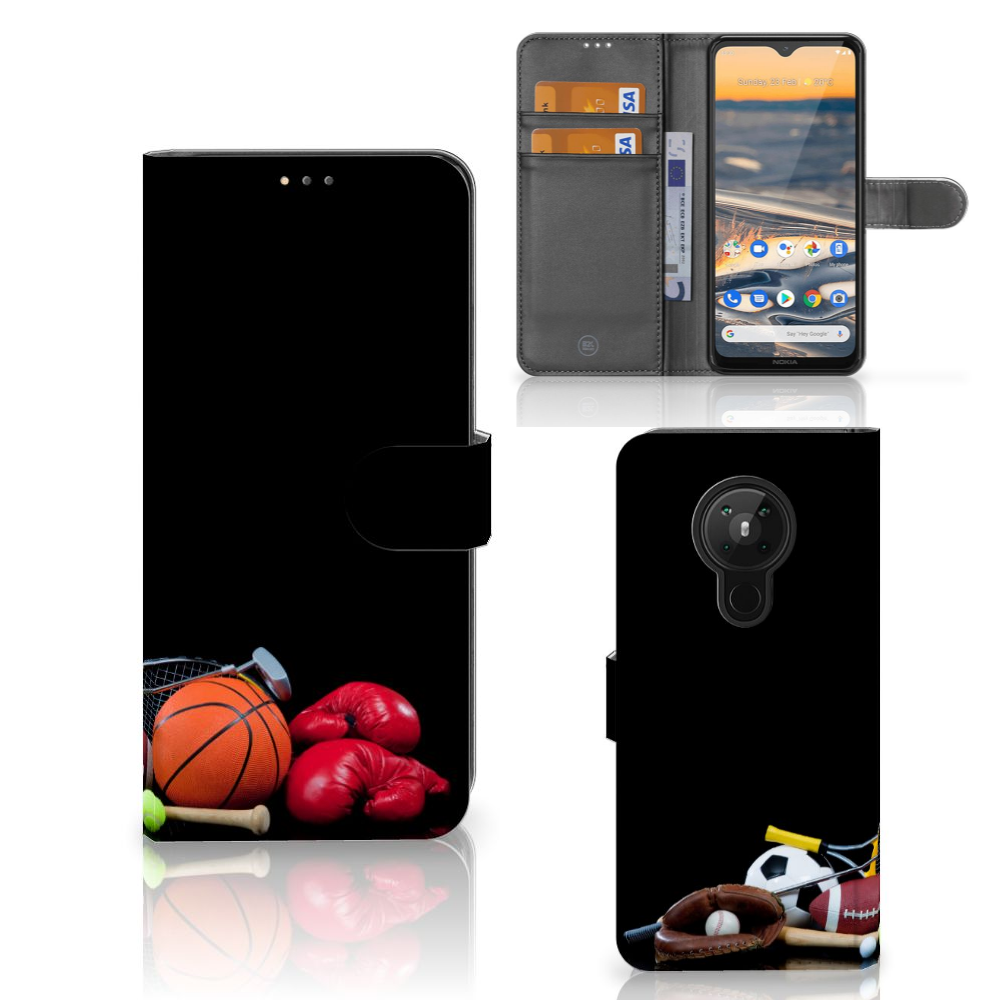 Nokia 5.3 Wallet Case met Pasjes Sports