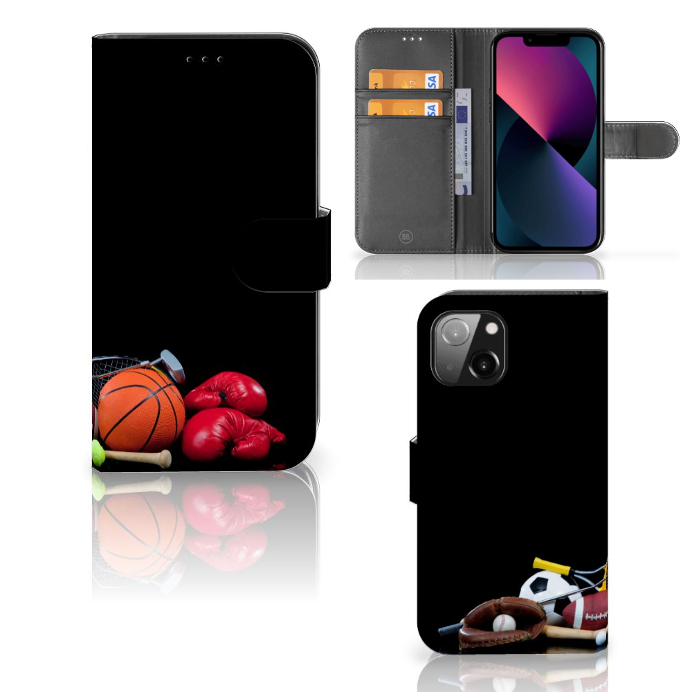 Apple iPhone 13 Wallet Case met Pasjes Sports
