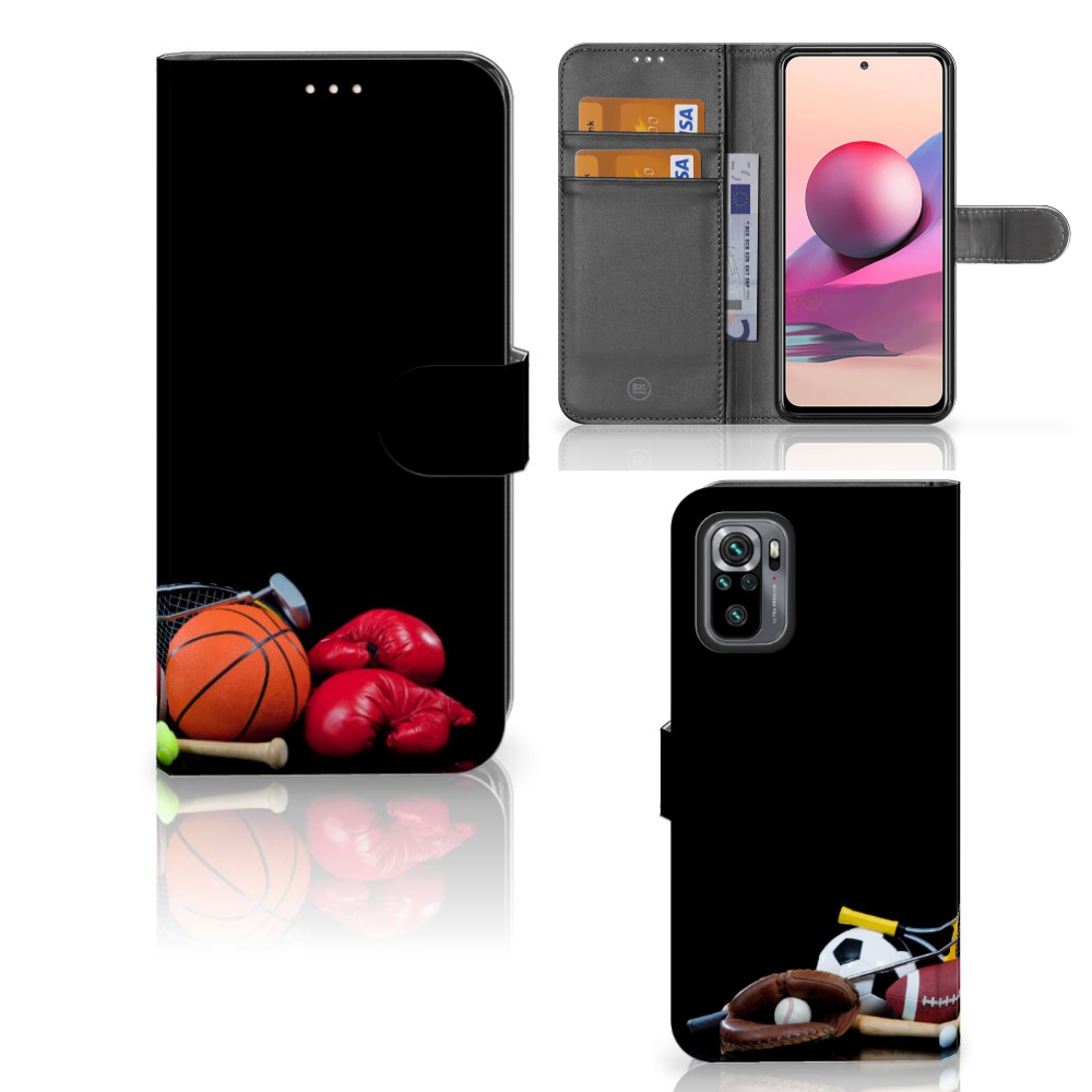 Xiaomi Redmi Note 10S | 10 4G | Poco M5s Wallet Case met Pasjes Sports