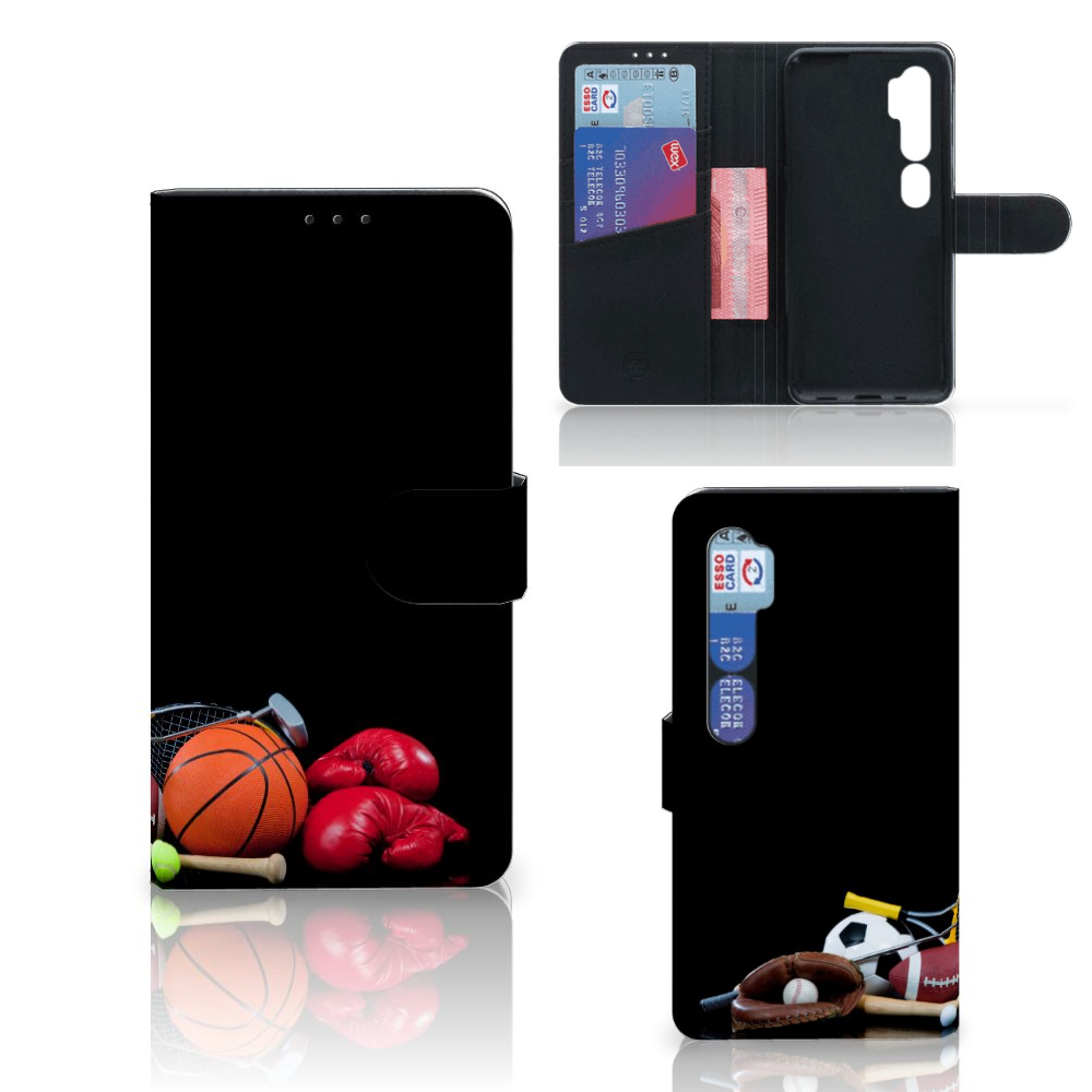 Xiaomi Mi Note 10 Pro Wallet Case met Pasjes Sports