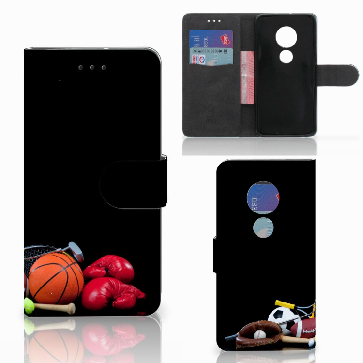 Motorola Moto G7 Play Wallet Case met Pasjes Sports